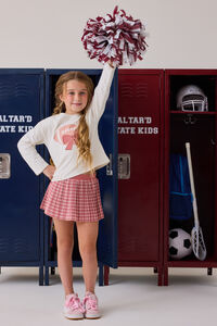 Tatum Gingham Pleated Cheer Skort - Altar'd State