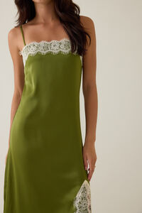 Rachel Satin Maxi Dress Detail 2 - Altar'd State