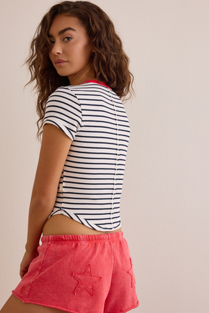 Baseline Striped Baby Tee - Altar'd State