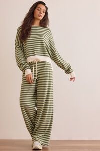 Flow Stripe Boat Neck Pullover - Altar'd State