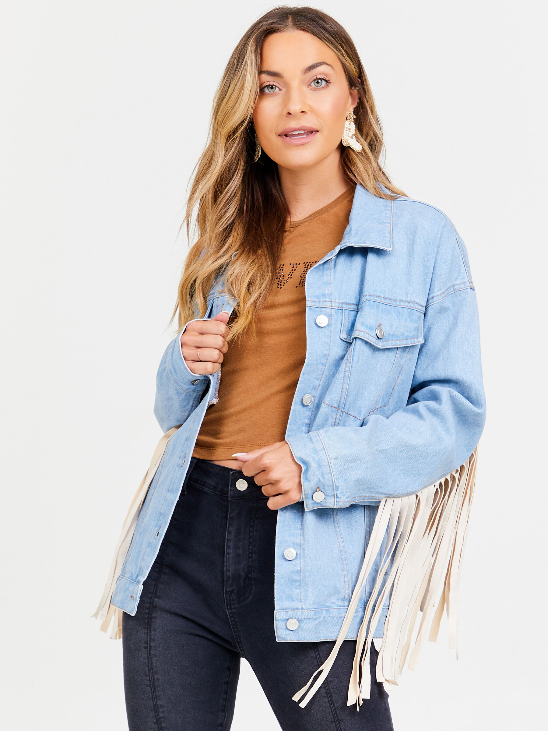 LOFT Denim Utility Jacket Light Indigo 