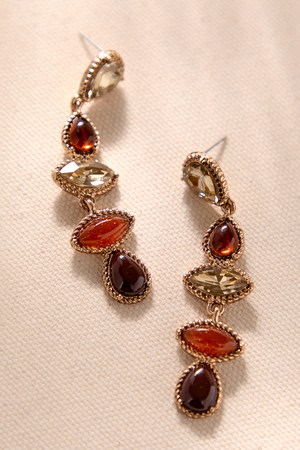 Crystal Stone Dangle Earrings - Altar'd State - 