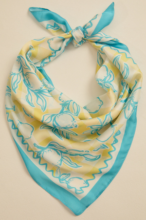 Teal Lemon Scarf - Altar'd State - 