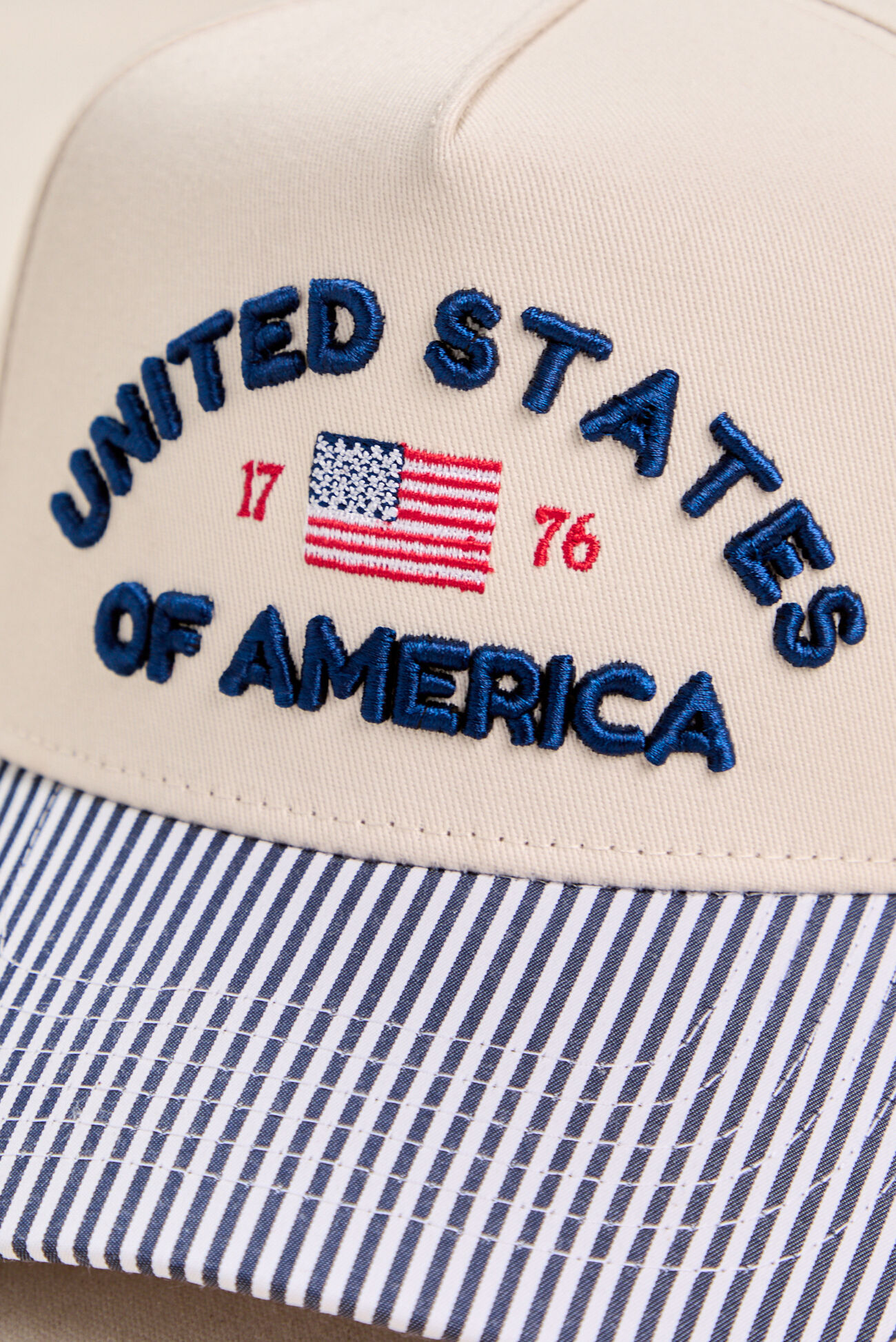 United States Striped Trucker Hat