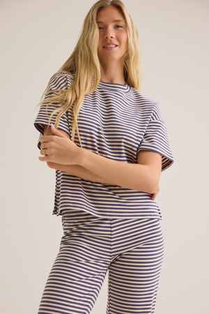 Alaya Stripe Lounge Top - Altar'd State - 