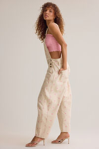 Aven Polka Dot Overalls Detail 4 - Altar'd State