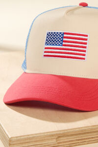 American Flag Trucker Hat Detail 2 - Altar'd State