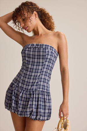Carter Plaid Mini Dress - Altar'd State - 