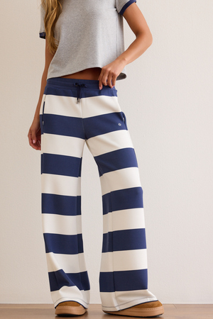 Supersoft Rugby Striped Wide Leg Pant - Altar'd State