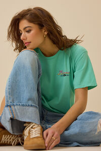 Built Wild Bronco Oversized Tee Detail 3 - Altar'd State