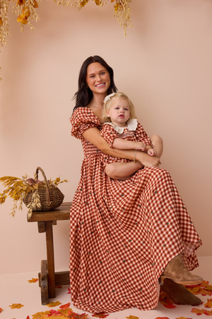 Clementine Gingham Mama Dress - Altar'd State - 