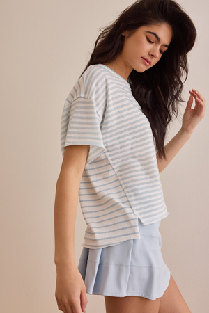Flex Striped Oversized Tee - Altar'd State - 