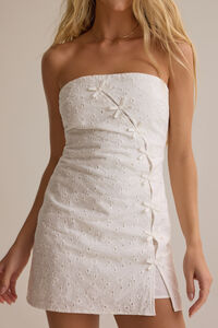 Zara Eyelet Mini Dress Detail 4 - Altar'd State