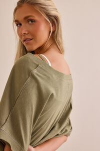 Catch Me Moving V-Neck Tee Detail 5 - Altar'd State