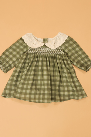 Haven Peter Pan Gingham Baby Dress - Altar'd State - 