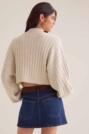 Elowen Mock Neck Sweater - Altar'd State