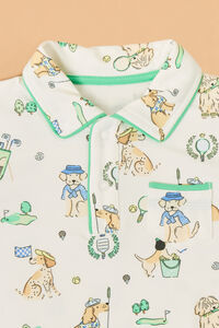 Country Club Dog Polo Shorts Set Detail 3 - Altar'd State