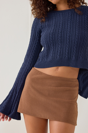 Maggie Corduroy Mini Skort - Altar'd State