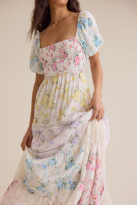 Harlie Floral Maxi Dress Detail 3 - Altar'd State