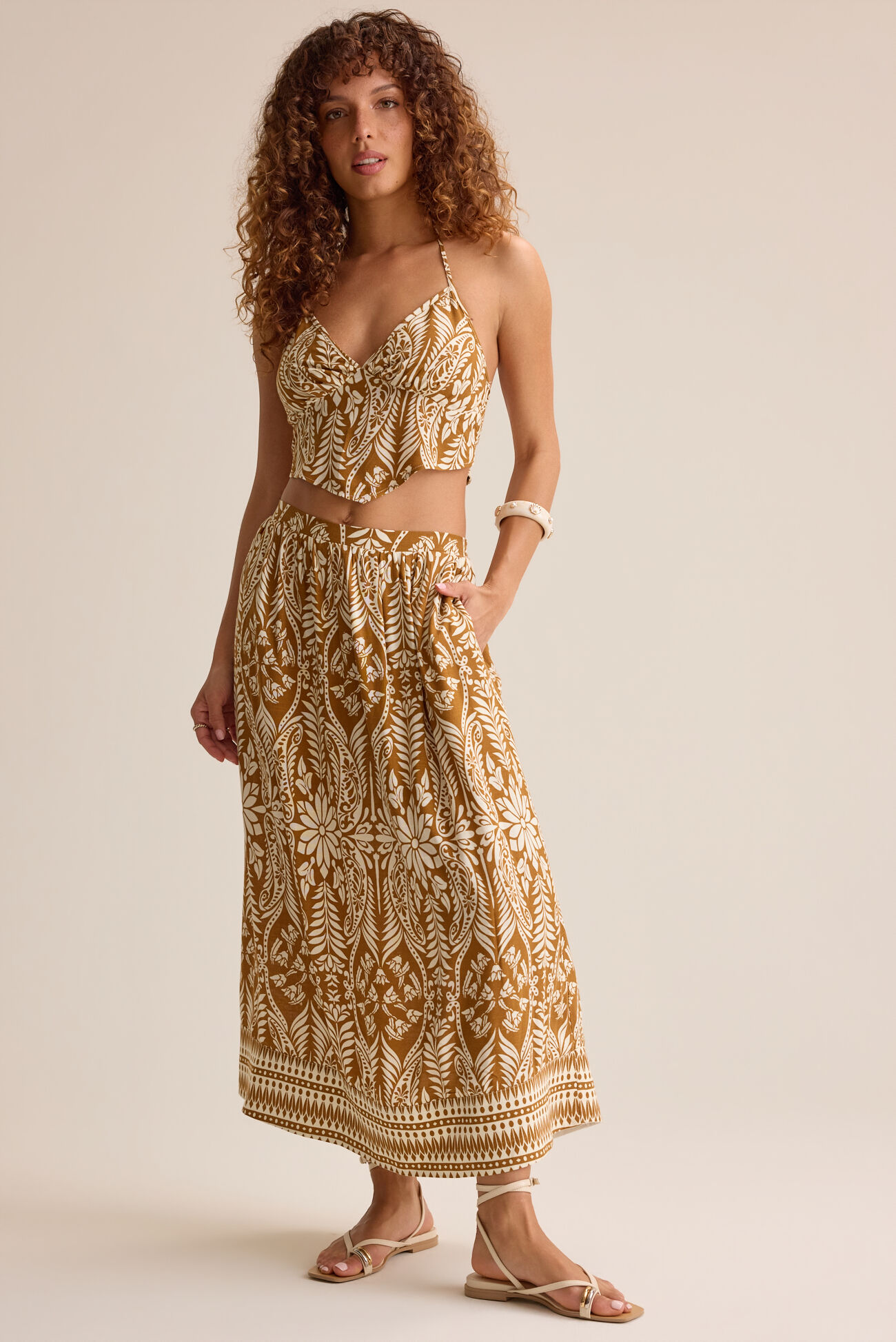 Beck Boho Midi Skirt