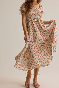 Ayla Americana Floral Maxi Mama Dress by Rylee + Cru Detail 3 - Altar'd State