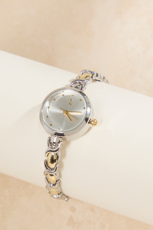 Dainty Mixed Metal Watch in Gold & Silver | Altar display picture 1