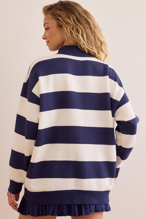 Boston Classic Stripe Mockneck - Altar'd State - 