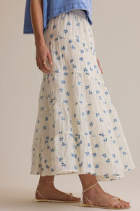 Jackie Embroidered Midi Skirt Detail 4 - Altar'd State