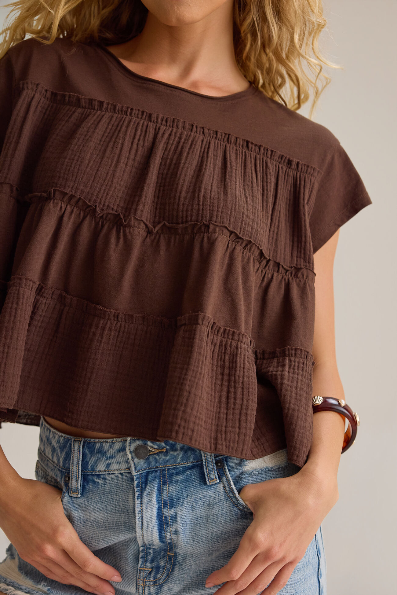 Felicity Tiered Babydoll Top