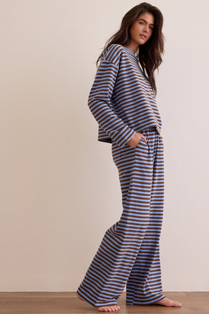 Weekend Stripe Lounge Top - Altar'd State