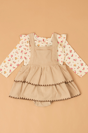 Gemma Corduroy Jumper and Floral Top Set - Altar'd State