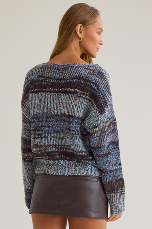 Heidi Striped Pullover Sweater - Altar'd State - 