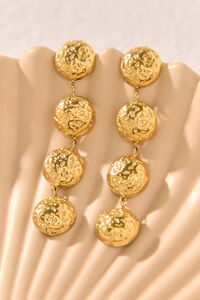 18K Marigold Hammered Dangle Earrings - Altar'd State
