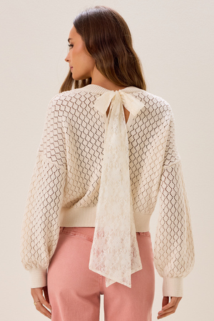 Kathleen Pointelle Sweater - Altar'd State