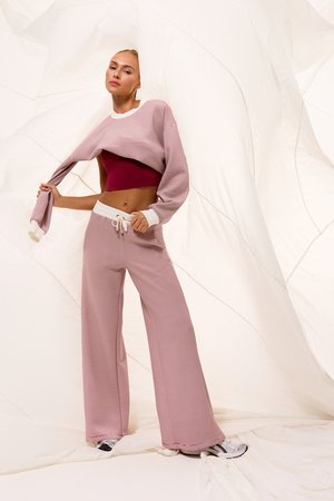 Supersoft Striped Wide Leg Pant - Altar'd State - 