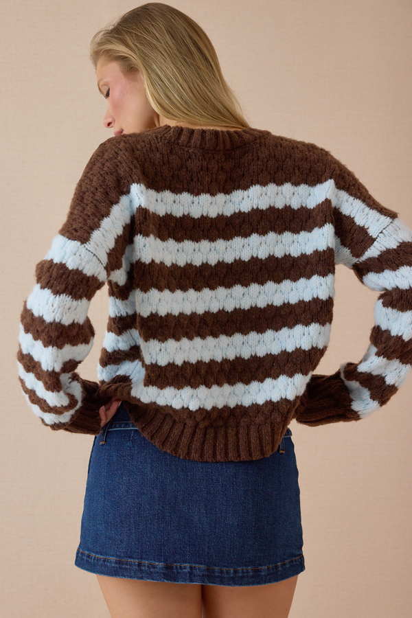 Valerie Striped Sweater Detail 4 - Altar'd State