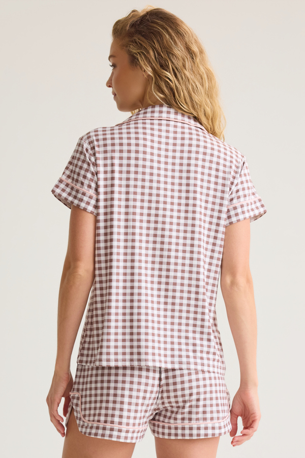 Eloise Gingham Mama PJ Set Detail 7 - Altar'd State