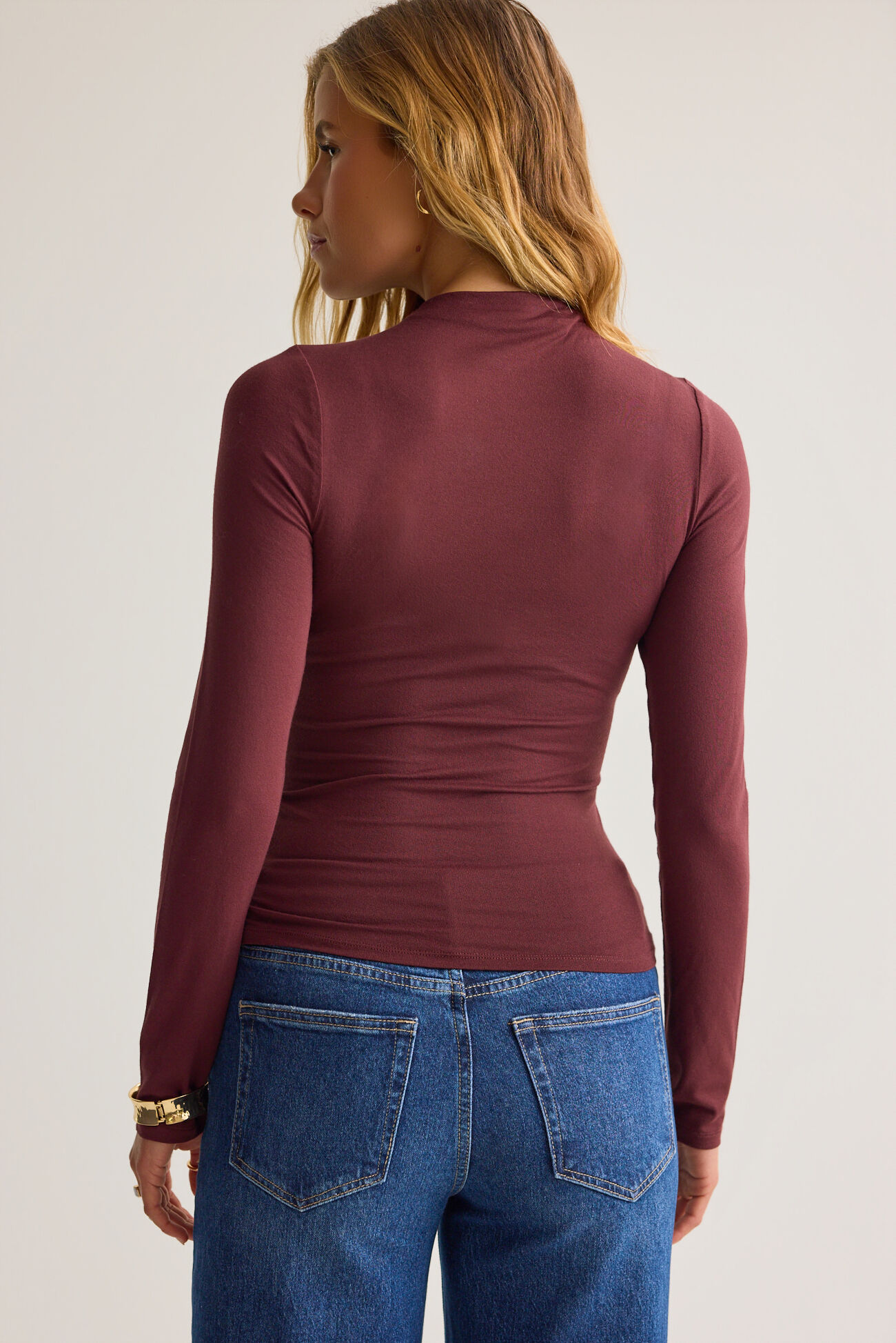 Kenny Ruched Long Sleeve Top