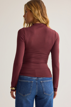 Kenny Ruched Long Sleeve Top - Altar'd State