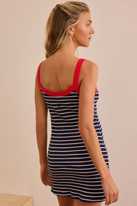 Relay Stripe Ribbed Dress Detail 5 - Altar'd State