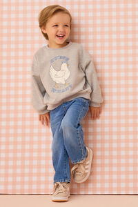 Guess What Graphic Sweatshirt Detail 6 - Altar'd State