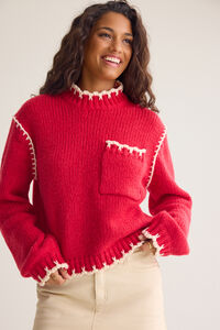 Brenna Whipstitch Sweater - Altar'd State
