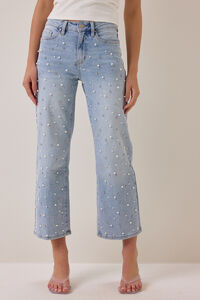 Brooklyn Embellished Straight Leg Jeans Detail 3 - Altar'd State