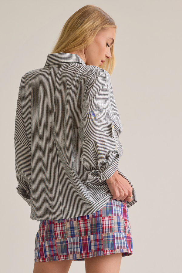 Lillian Button Up Top Detail 4 - Altar'd State