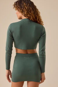 Phoebe Mock Neck Crop Top Detail 4 - Altar'd State