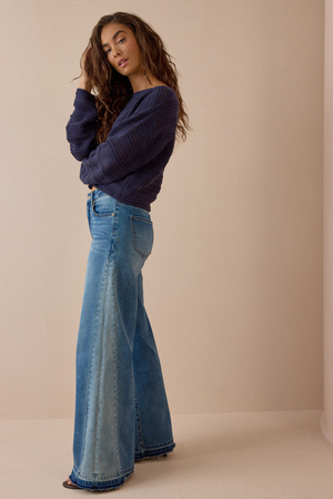 Jude Textured Boatneck Sweater - Altar'd State - 