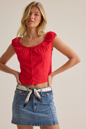 Haven Button Up Top - Altar'd State