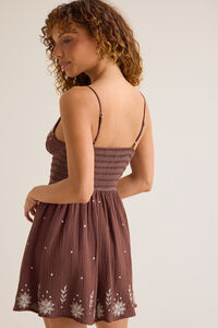 Jordan Embroidered Mini Dress Detail 4 - Altar'd State