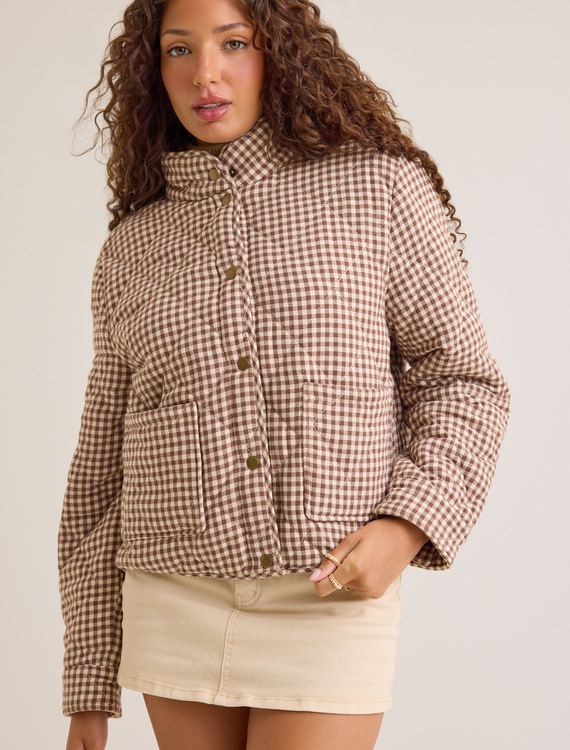 Bethany Quilted Jacket Detail 3 - Altar'd State