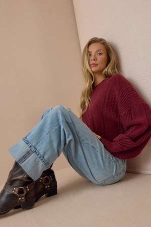 Berkley Cable Knit Sweater - Altar'd State - 